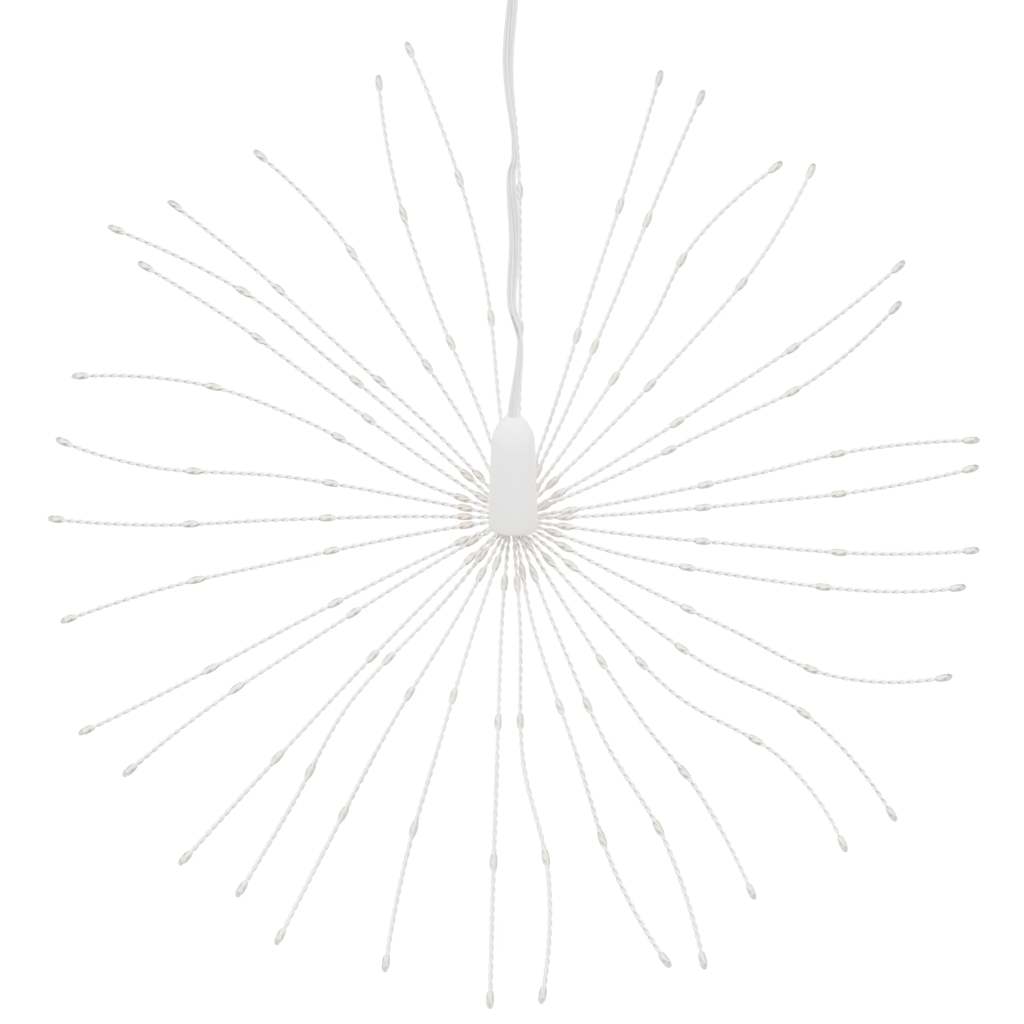 lysende starburst-dekoration 140 LED'er 17 cm varmt hvidt lys
