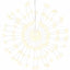 lysende starburst-dekoration 4 stk. 140 LED'er 17 cm varm hvid