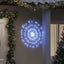 lysende starburst-dekoration 140 LED'er 17 cm koldt hvidt lys