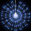 lysende starburst-dekoration 4 stk. 140 LED'er 17 cm kold hvid