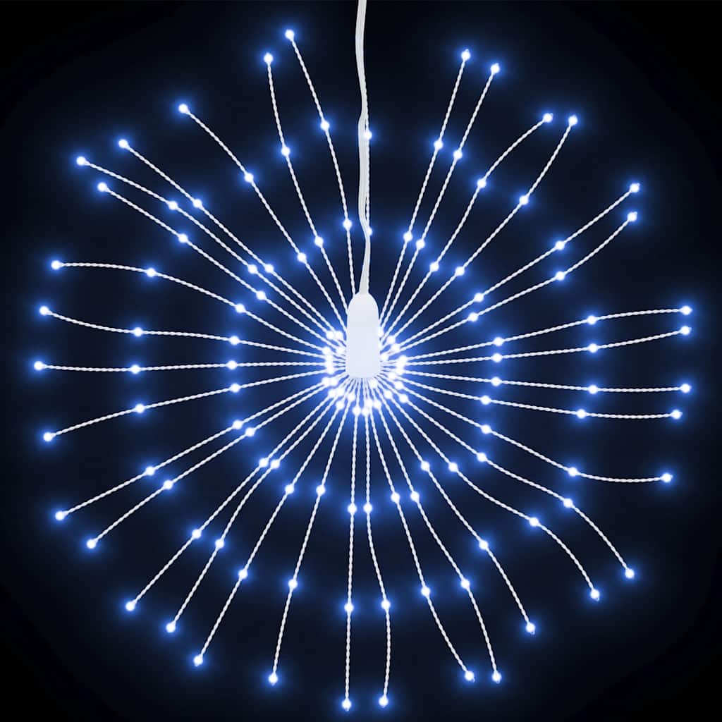 lysende starburst-dekoration 4 stk. 140 LED'er 17 cm kold hvid