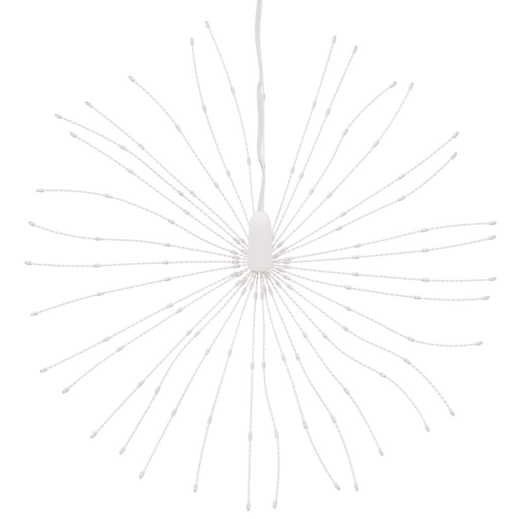 lysende starburst-dekoration 4 stk. 140 LED'er 17 cm blåt lys
