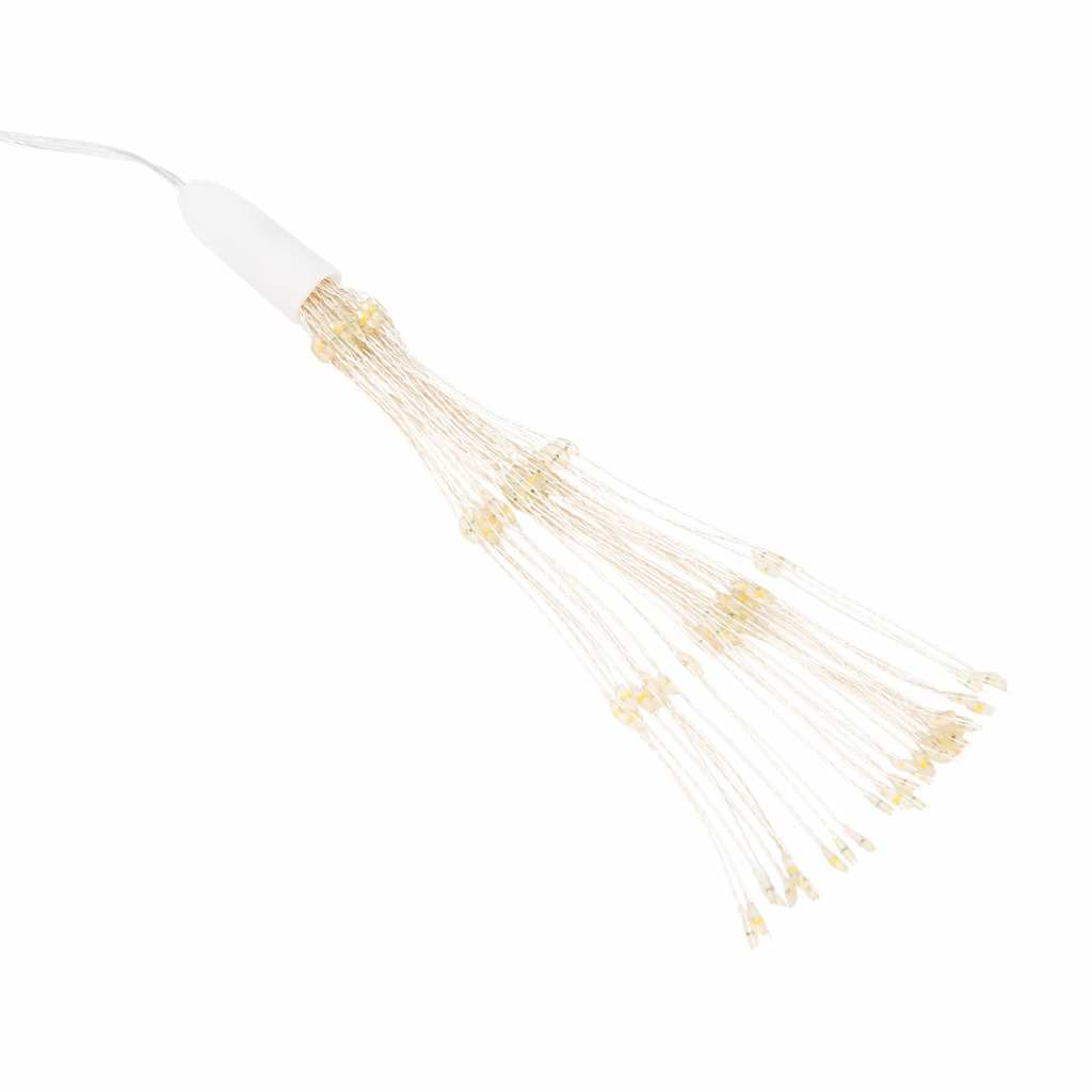 lysende starburst-dekoration 4 stk. 140 LED'er 17 cm flerfarvet