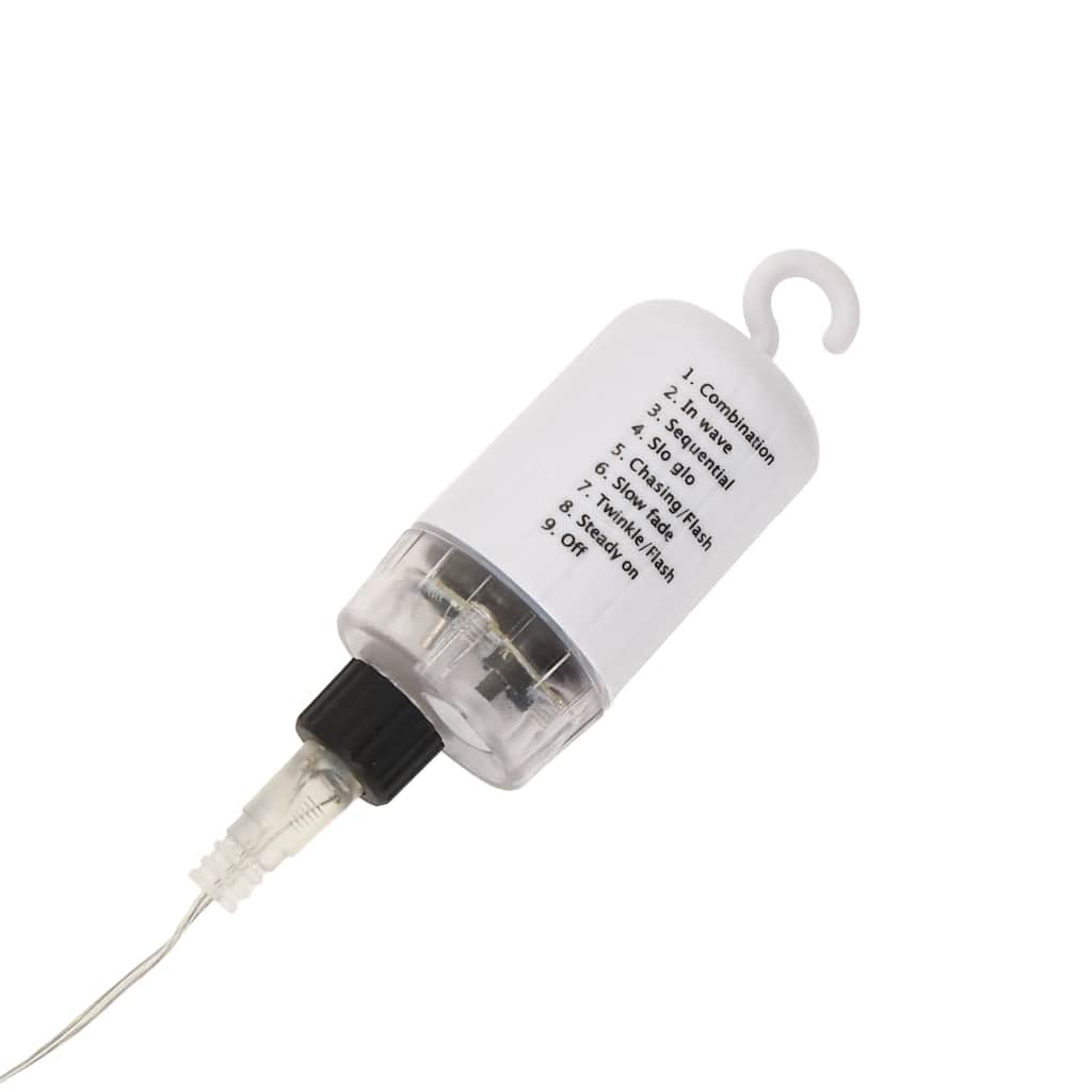lysende starburst-dekoration 4 stk. 140 LED'er 17 cm flerfarvet