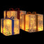 lysende julegaver 3 stk. 64 LED'er varmt hvidt lys