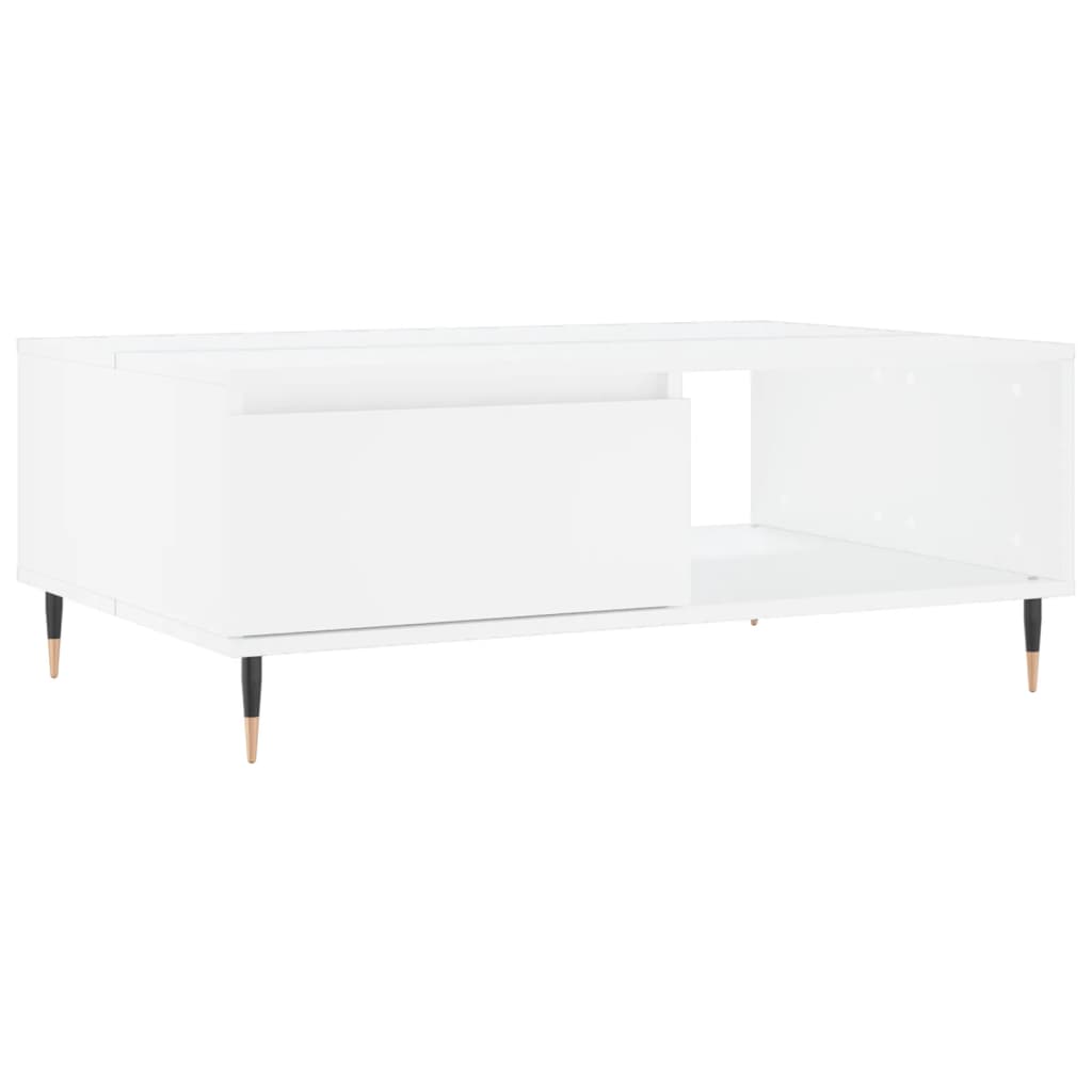 sofabord 90x60x35 cm konstrueret træ hvid