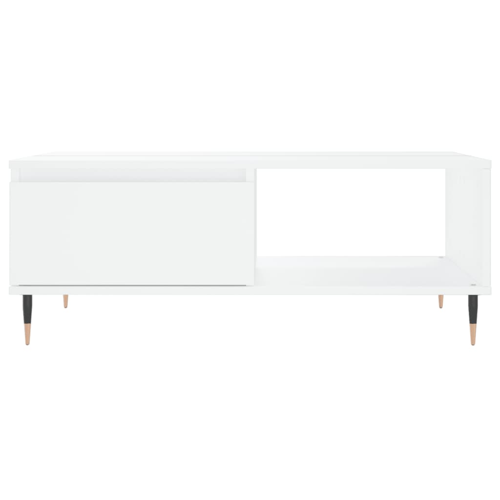 sofabord 90x60x35 cm konstrueret træ hvid