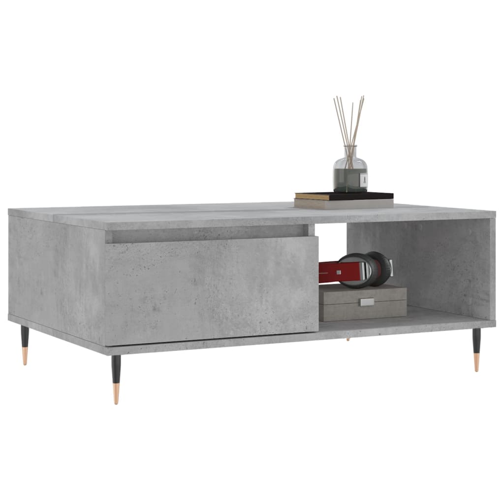 sofabord 90x60x35 cm konstrueret træ betongrå