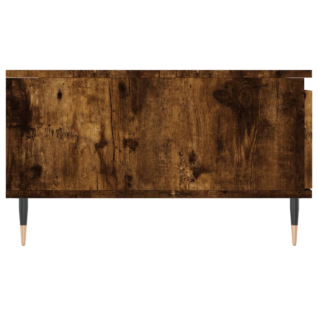 sofabord 90x60x35 cm konstrueret træ røget egetræsfarve