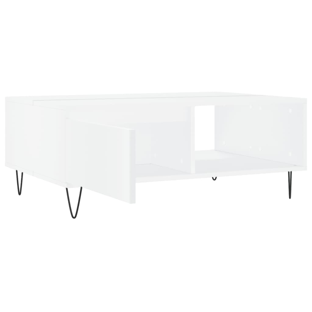 sofabord 90x60x35 cm konstrueret træ hvid