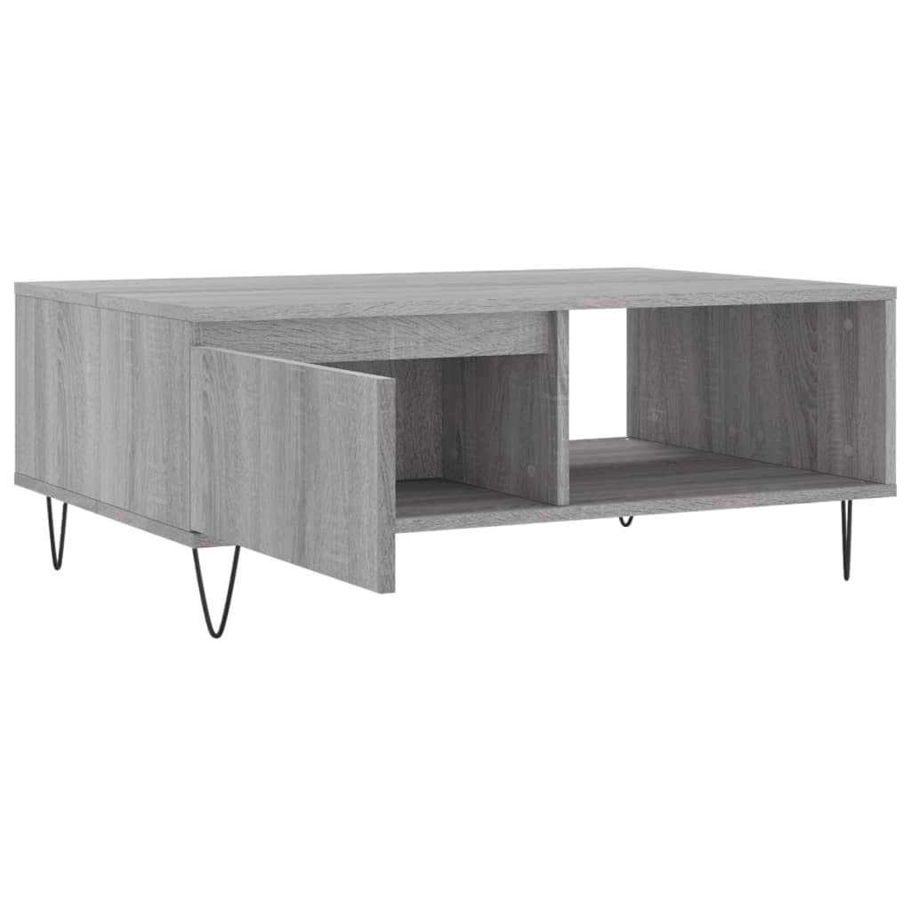 sofabord 90x60x35 cm konstrueret træ grå sonoma-eg