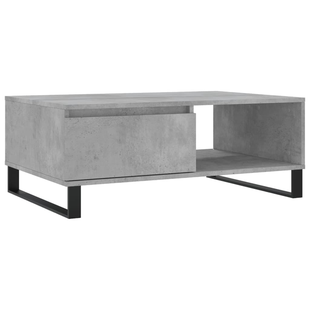 sofabord 90x60x35 cm konstrueret træ betongrå