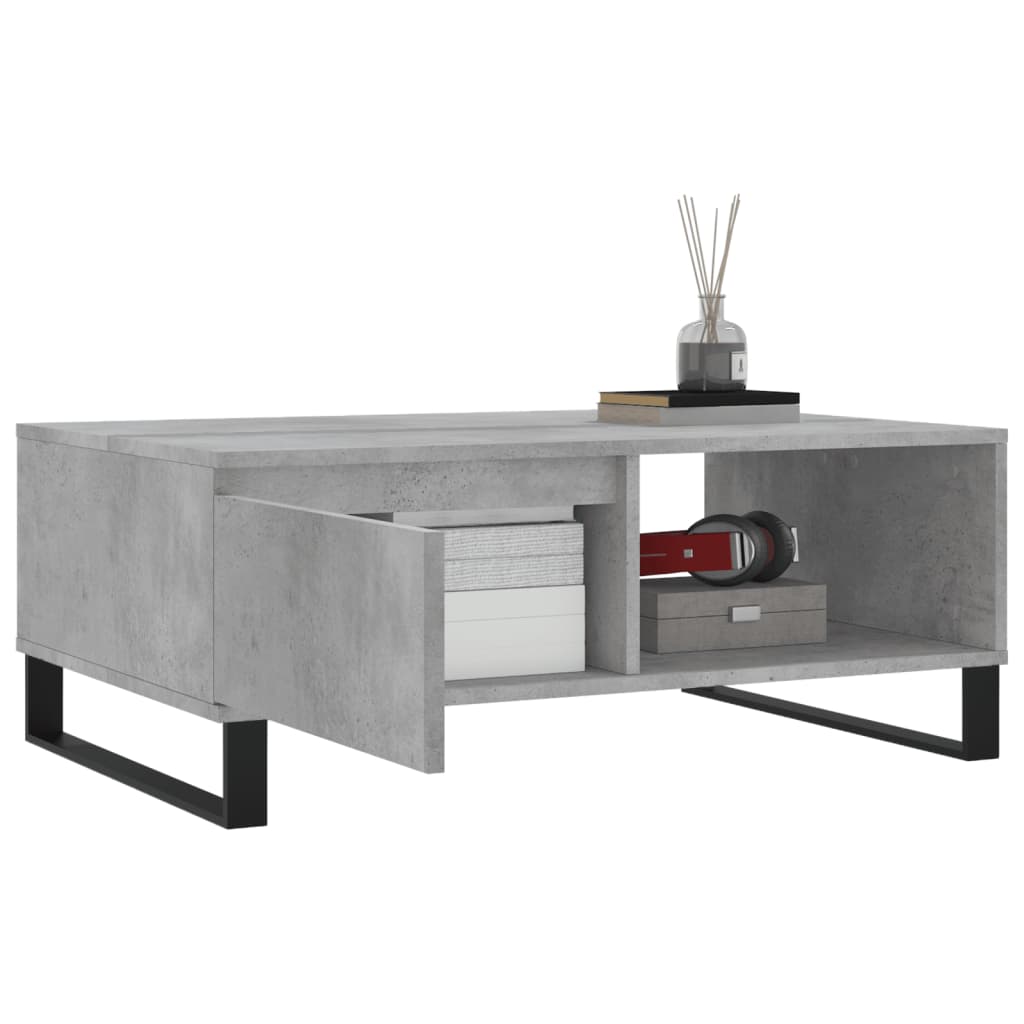sofabord 90x60x35 cm konstrueret træ betongrå