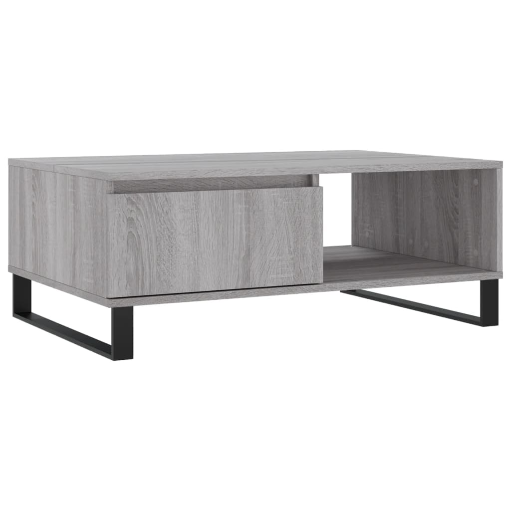 sofabord 90x60x35 cm konstrueret træ grå sonoma-eg
