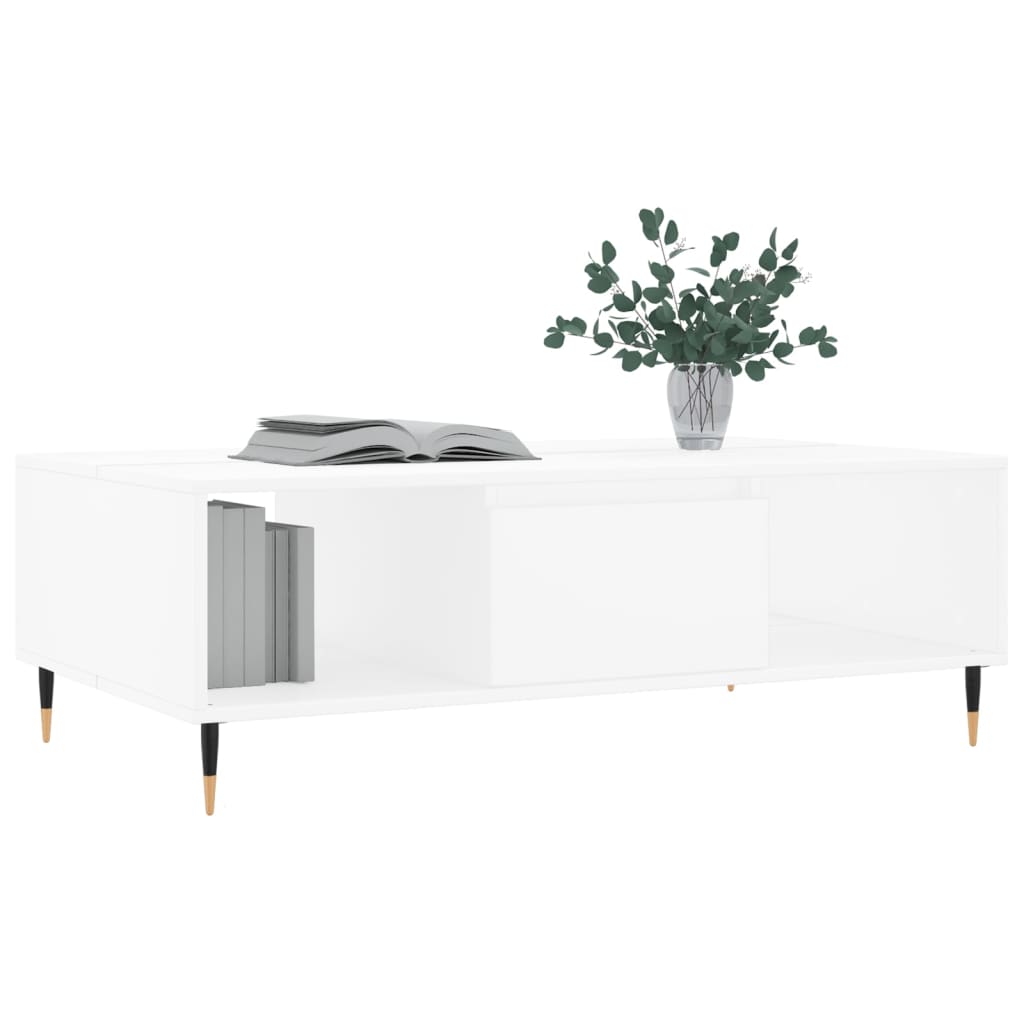 sofabord 104x60x35 cm konstrueret træ hvid