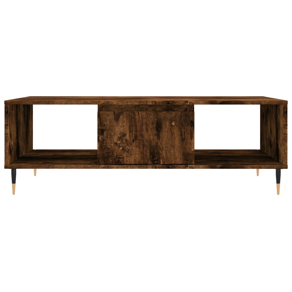 sofabord 104x60x35 cm konstrueret træ røget egetræsfarve