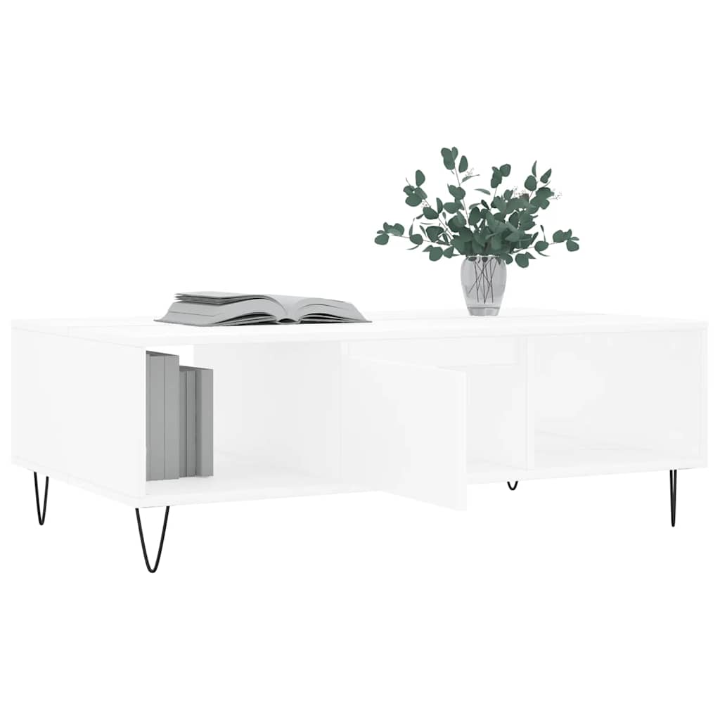 sofabord 104x60x35 cm konstrueret træ hvid