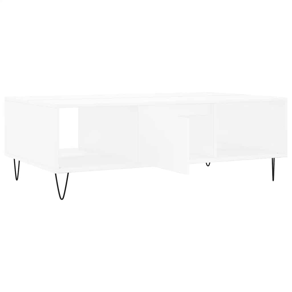 sofabord 104x60x35 cm konstrueret træ hvid