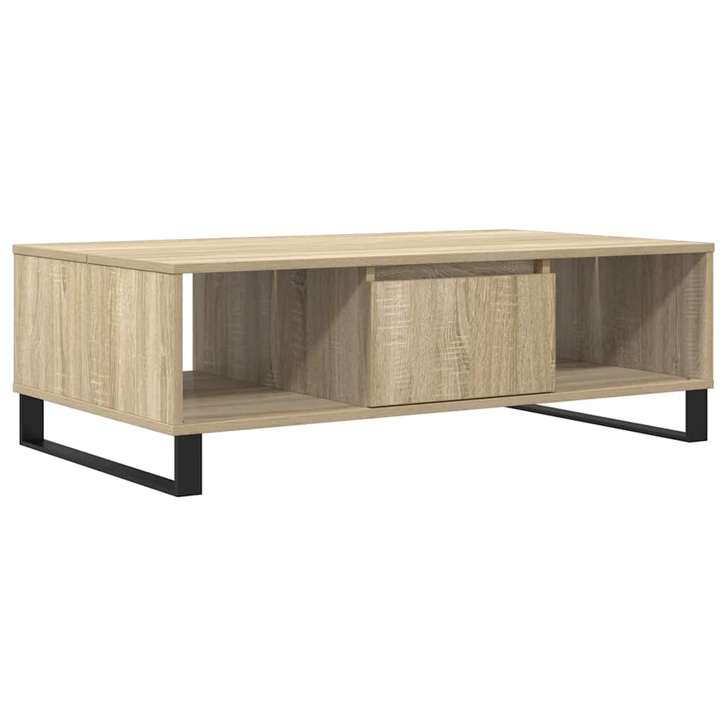 sofabord 104x60x35 cm konstrueret træ sonoma-eg