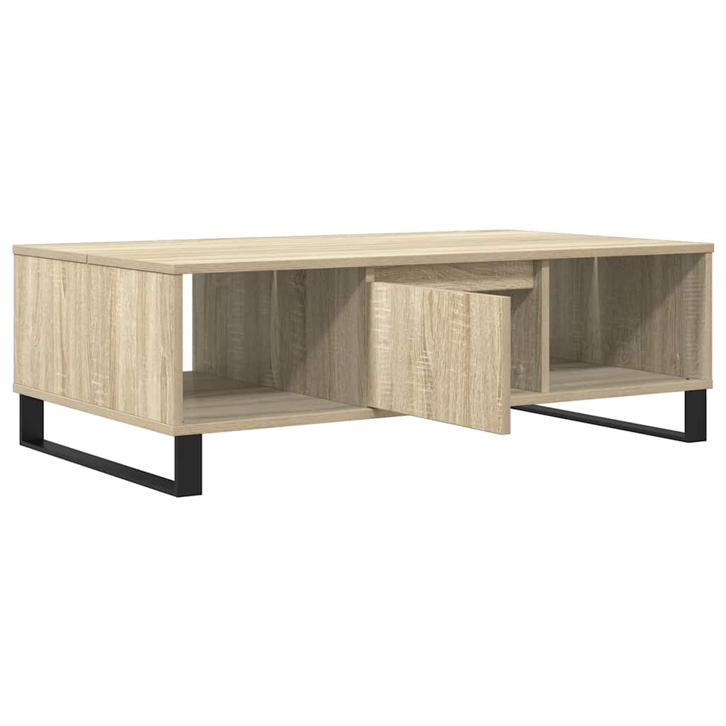 sofabord 104x60x35 cm konstrueret træ sonoma-eg