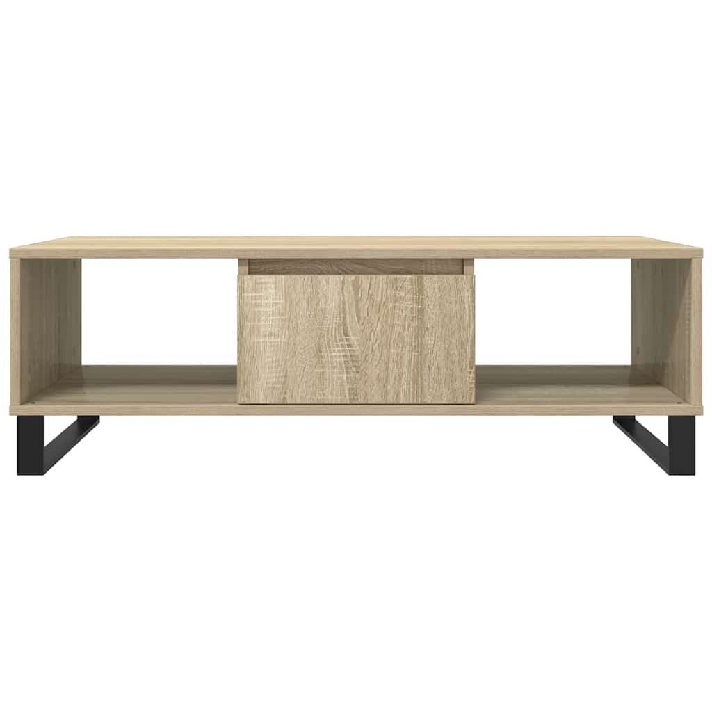 sofabord 104x60x35 cm konstrueret træ sonoma-eg