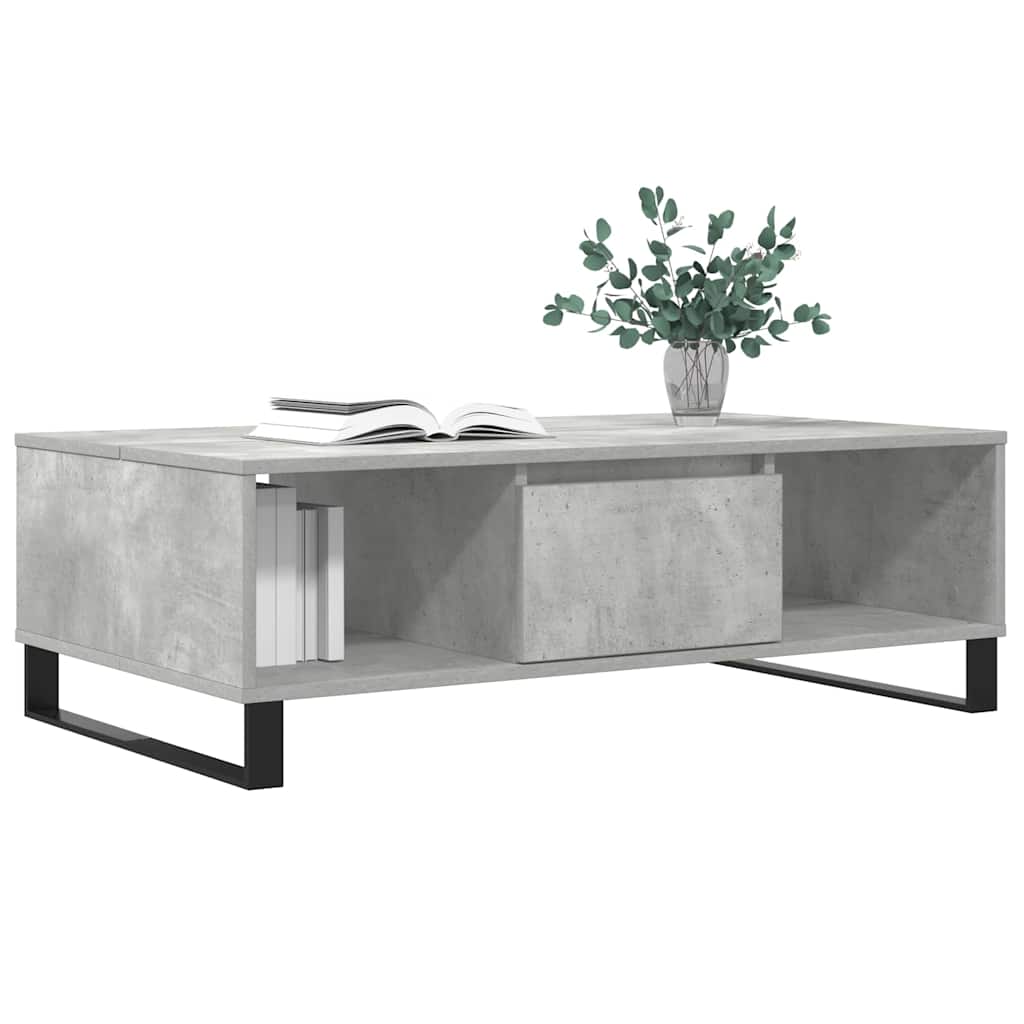 sofabord 104x60x35 cm konstrueret træ betongrå