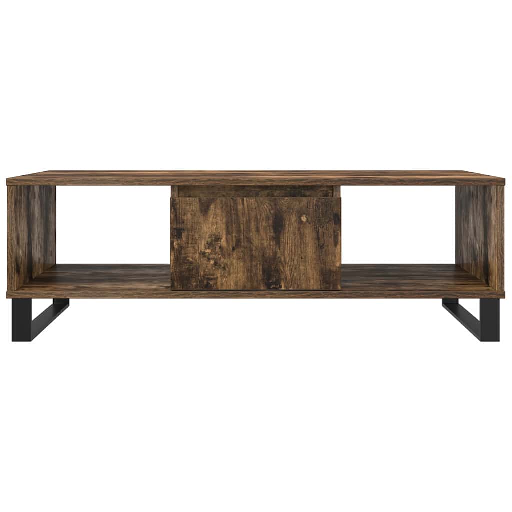 sofabord 104x60x35 cm konstrueret træ røget egetræsfarve