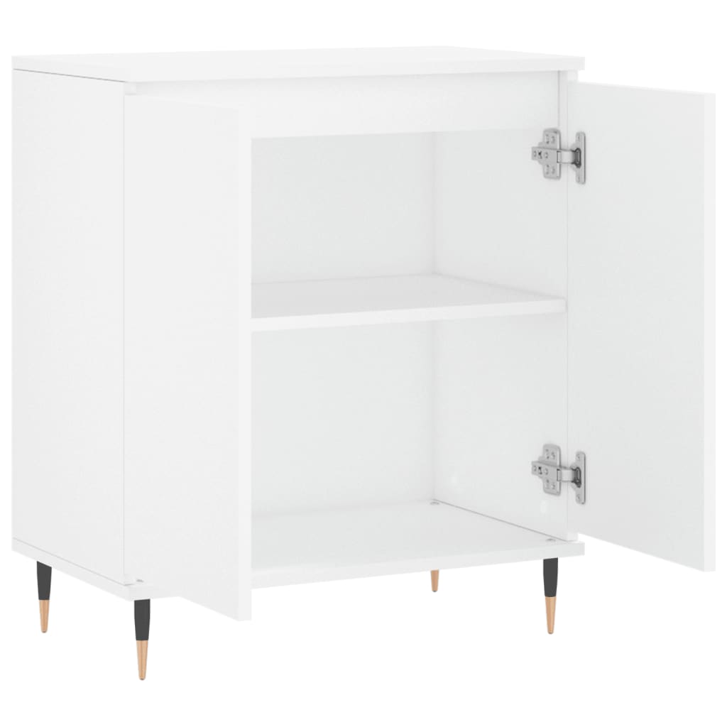 skænk 60x35x70 cm konstrueret træ hvid