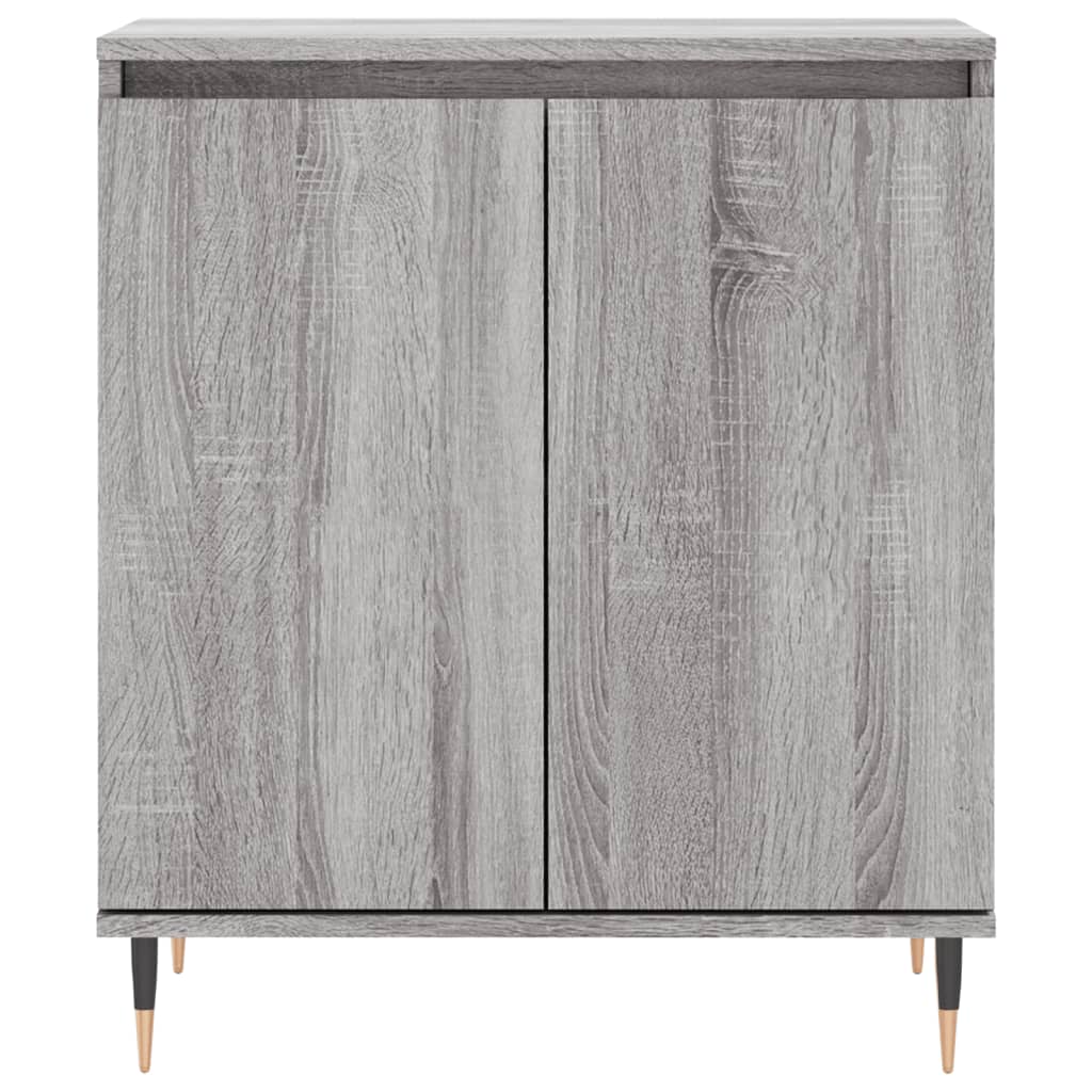 skænk 60x35x70 cm konstrueret træ grå sonoma-eg