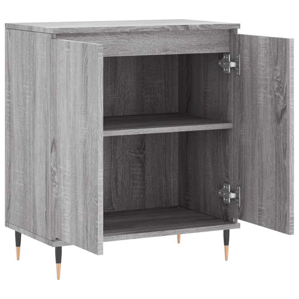 skænk 60x35x70 cm konstrueret træ grå sonoma-eg