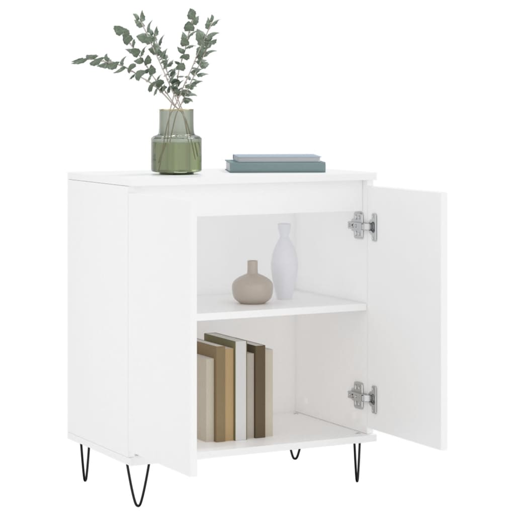 skænk 60x35x70 cm konstrueret træ hvid