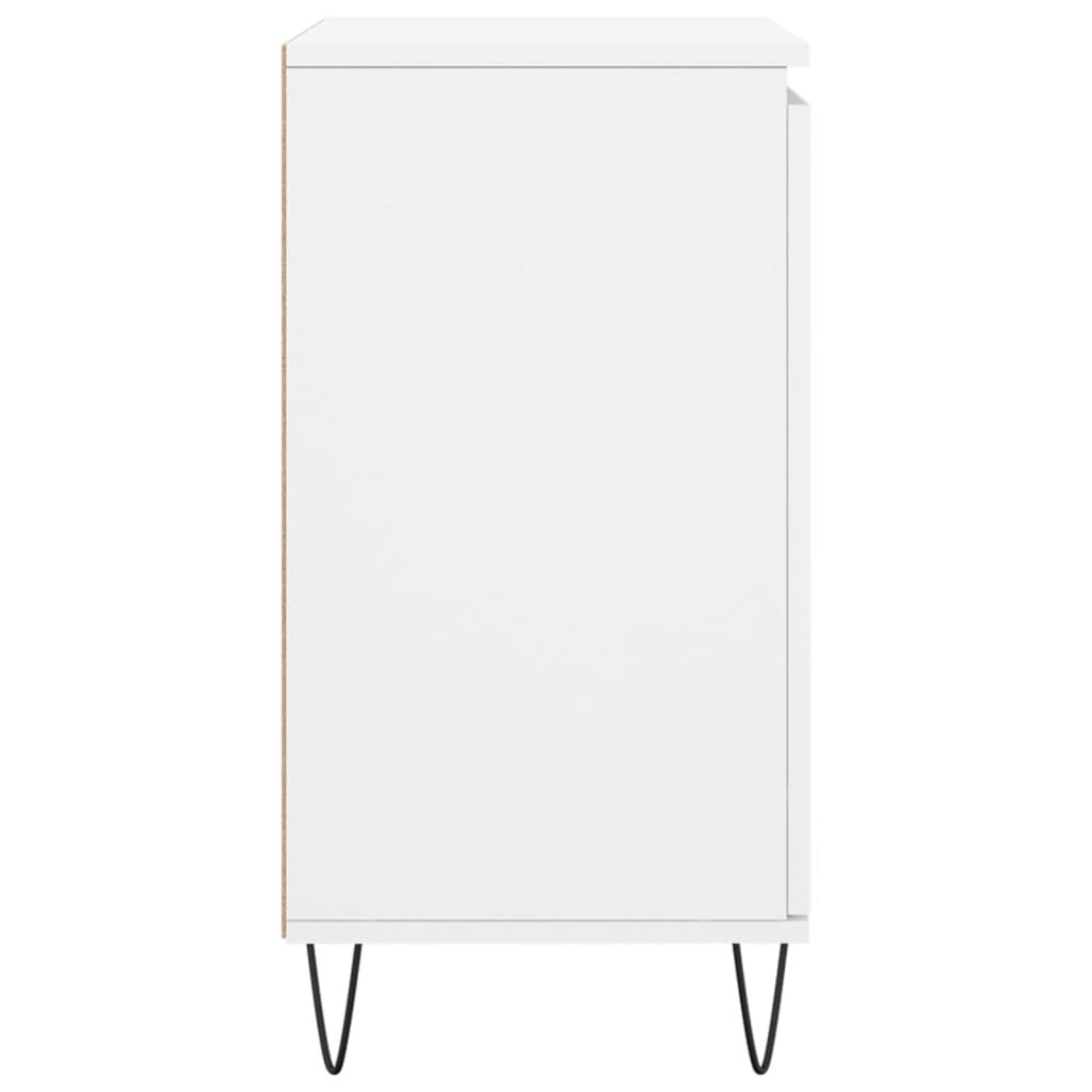 skænk 60x35x70 cm konstrueret træ hvid
