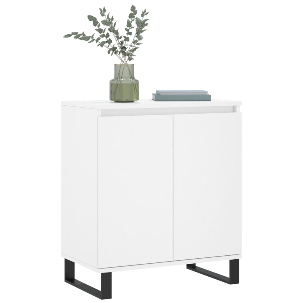 skænk 60x35x70 cm konstrueret træ hvid