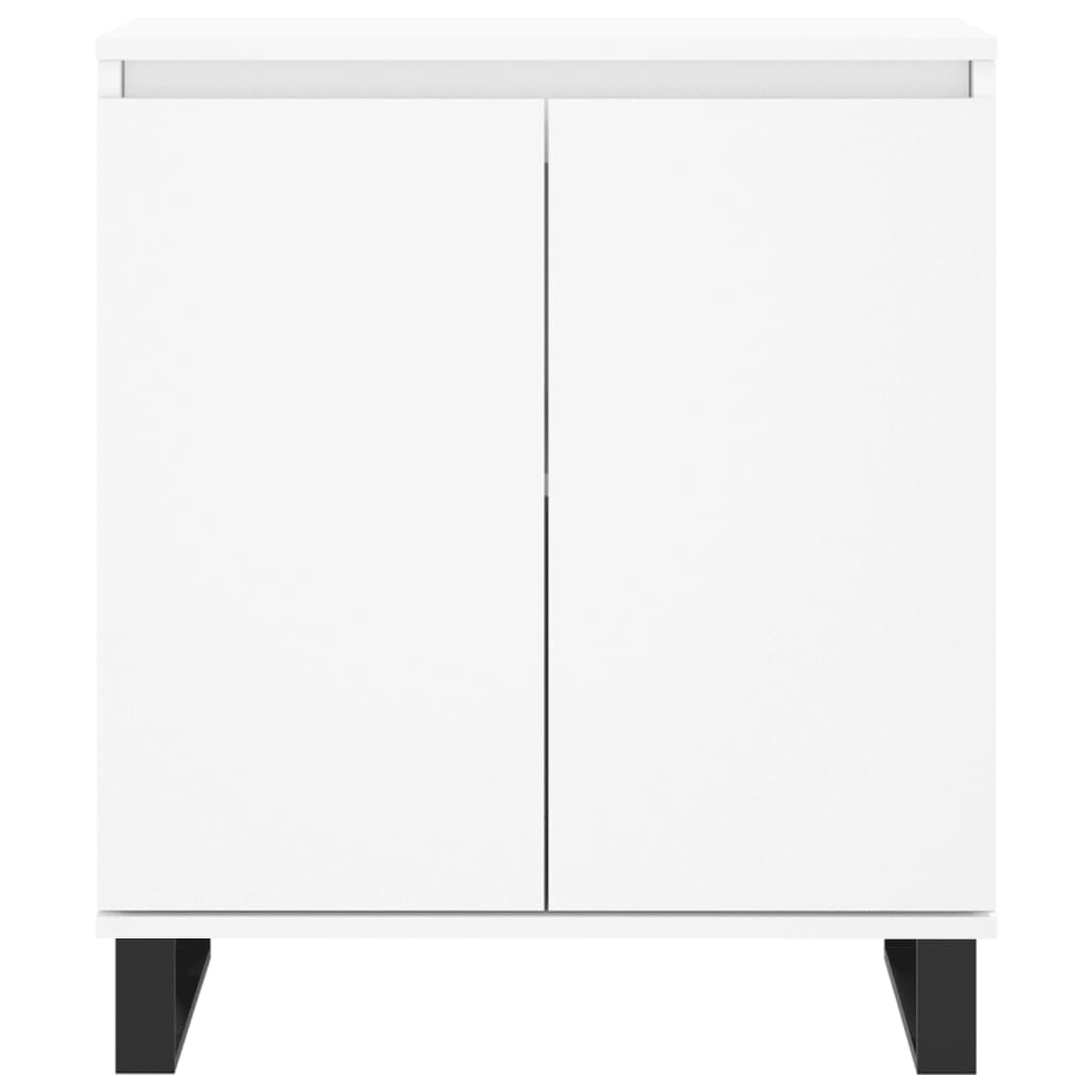 skænk 60x35x70 cm konstrueret træ hvid