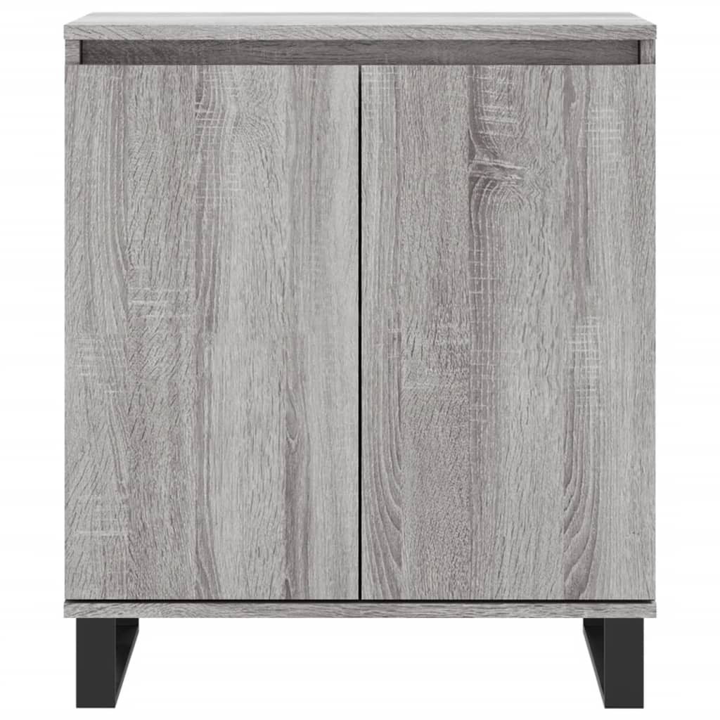 skænk 60x35x70 cm konstrueret træ grå sonoma-eg