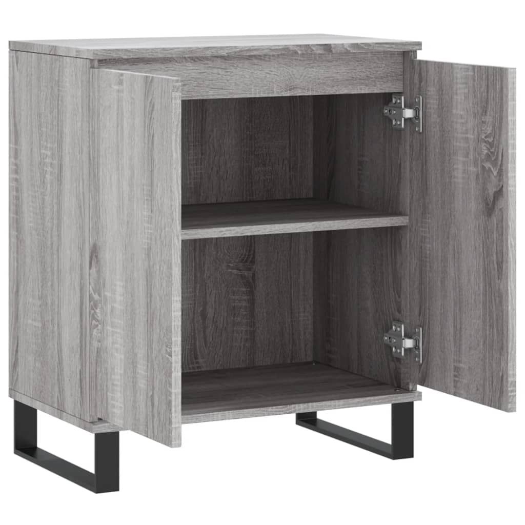 skænk 60x35x70 cm konstrueret træ grå sonoma-eg