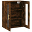 væghængt skab 69,5x34x90 cm konstrueret træ røget sonoma-eg