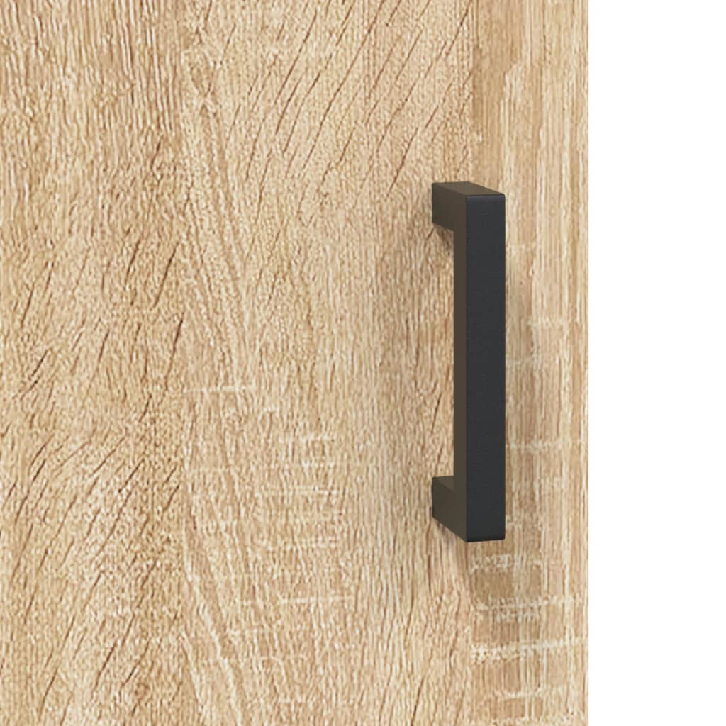væghængt skab 69,5x34x90 cm konstrueret træ sonoma-eg