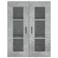 væghængt skab 69,5x34x90 cm konstrueret træ betongrå