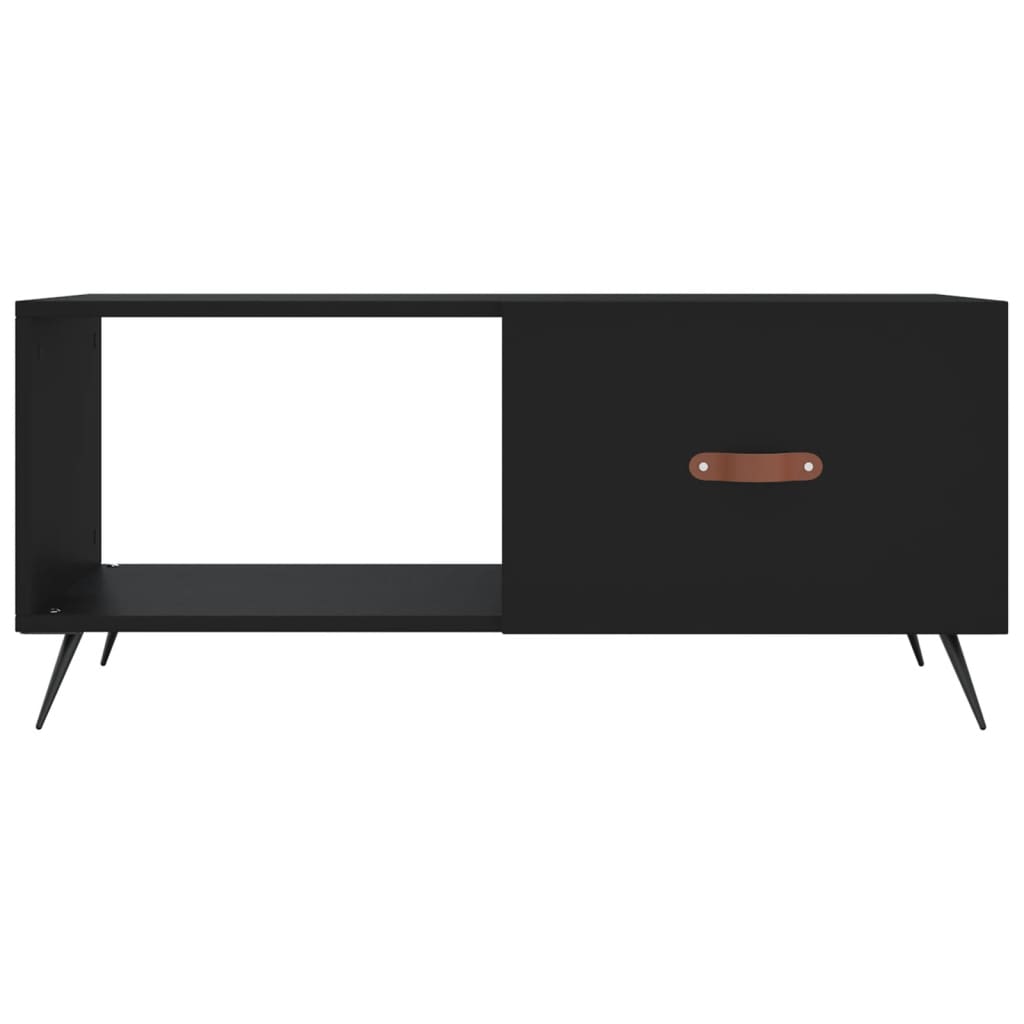 sofabord 90x50x40 cm konstrueret træ sort
