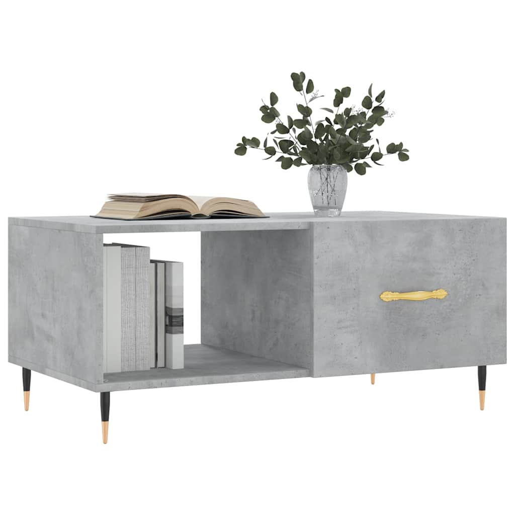 sofabord 90x50x40 cm konstrueret træ betongrå
