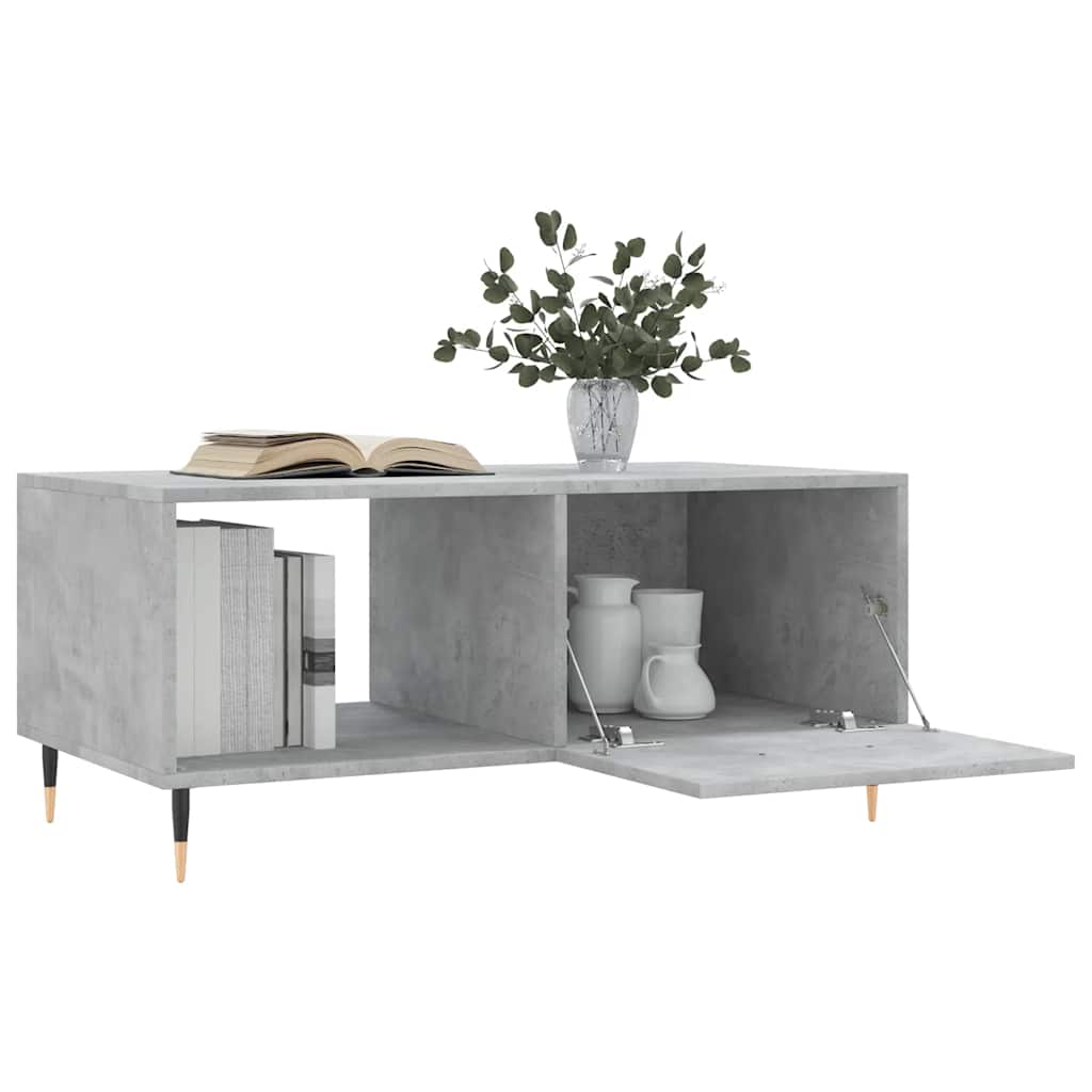 sofabord 90x50x40 cm konstrueret træ betongrå