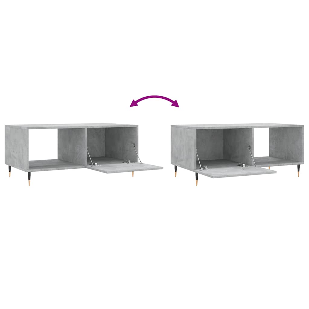 sofabord 90x50x40 cm konstrueret træ betongrå