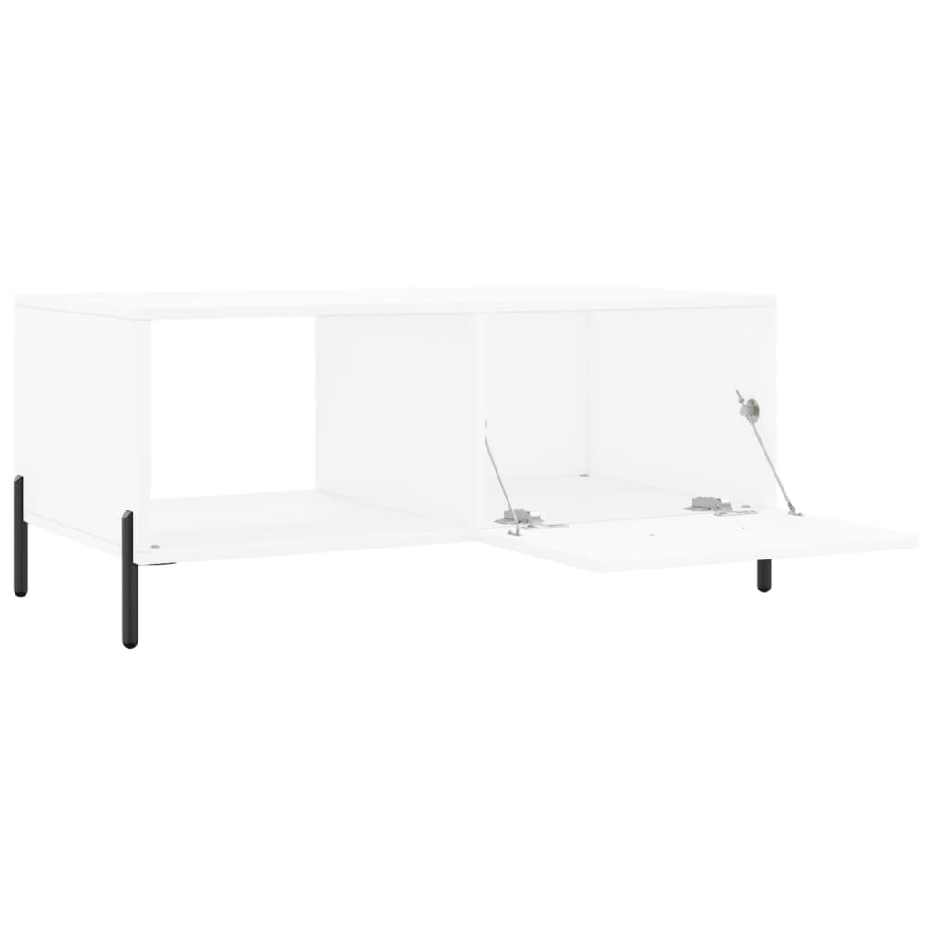 sofabord 90x50x40 cm konstrueret træ hvid
