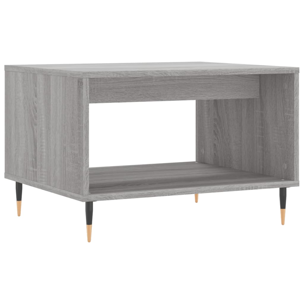 sofabord 60x50x40 cm konstrueret træ grå sonoma-eg