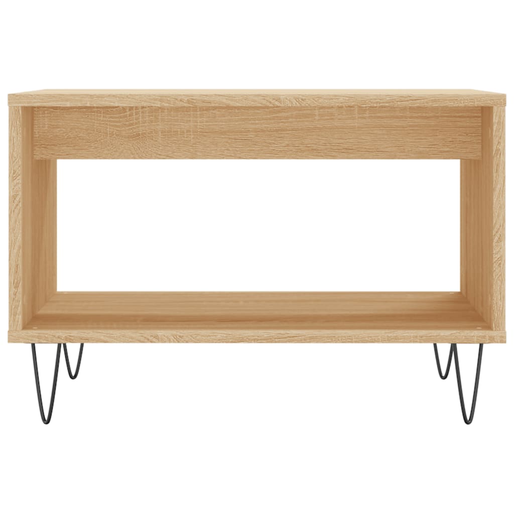 sofabord 60x50x40 cm konstrueret træ sonoma-eg