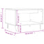 sofabord 60x50x40 cm konstrueret træ sonoma-eg