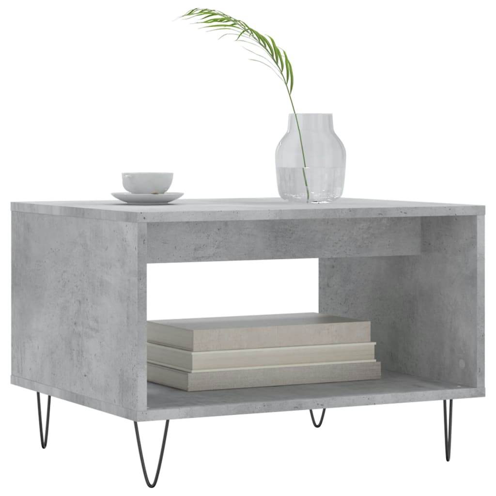 sofabord 60x50x40 cm konstrueret træ betongrå