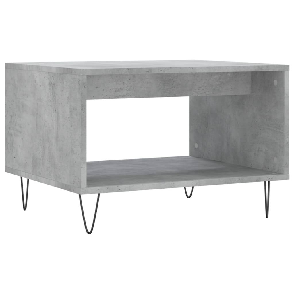 sofabord 60x50x40 cm konstrueret træ betongrå