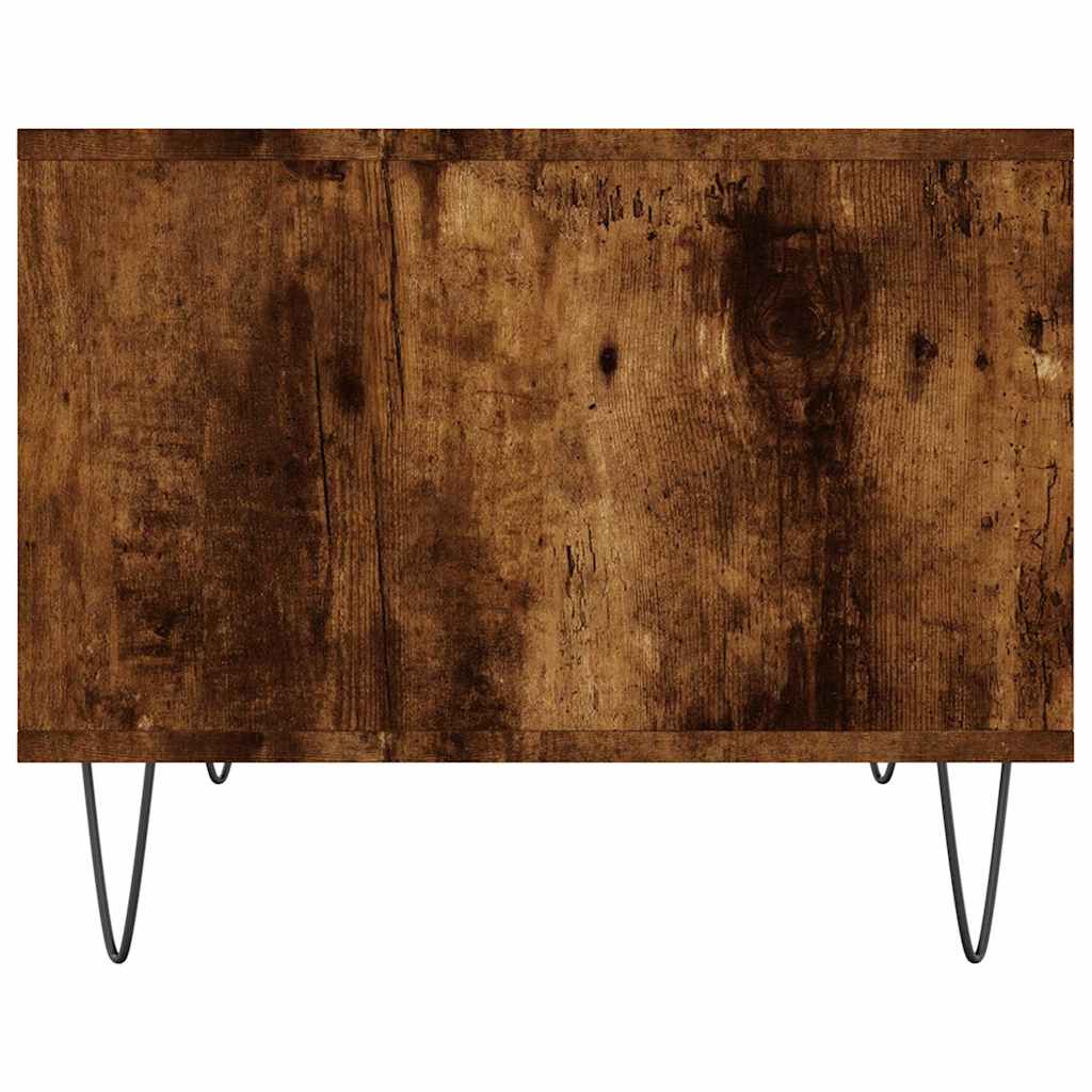 sofabord 60x50x40 cm konstrueret træ røget egetræsfarve